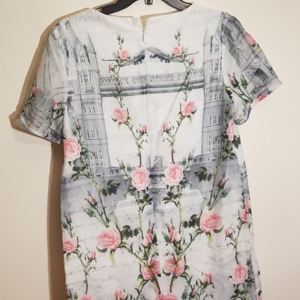 Mini dress sz small rose dress - Picture 2 of 3